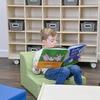 image:imageChildrens Factory Flexible Seating Classroom Set Rainbow Set of 4  Easy to Clean WaterResistant Vegan Leather Kids Chair High Density Foam Toddler Chair for Preschool Daycare or PlayroomsWoodland
