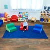 image:imageChildrens Factory Flexible Seating Classroom Set Rainbow Set of 4  Easy to Clean WaterResistant Vegan Leather Kids Chair High Density Foam Toddler Chair for Preschool Daycare or PlayroomsRainbow  Set of 3