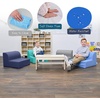 image:imageChildrens Factory Flexible Seating Classroom Set Rainbow Set of 4  Easy to Clean WaterResistant Vegan Leather Kids Chair High Density Foam Toddler Chair for Preschool Daycare or PlayroomsTranquility