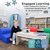 image:imageChildrens Factory Flexible Seating Classroom Set Rainbow Set of 4  Easy to Clean WaterResistant Vegan Leather Kids Chair High Density Foam Toddler Chair for Preschool Daycare or PlayroomsRainbow  Set of 4