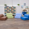image:imageChildrens Factory Flexible Seating Classroom Set Rainbow Set of 4  Easy to Clean WaterResistant Vegan Leather Kids Chair High Density Foam Toddler Chair for Preschool Daycare or PlayroomsWoodland