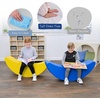 image:imageChildrens Factory Happy Rocker Flexible Classroom Seating Active Seating for Young Learners Banana Chairs for Kids YellowBlue