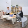 image:imageChildrens Factory Happy Rocker Flexible Classroom Seating Active Seating for Young Learners Banana Chairs for Kids YellowGrey