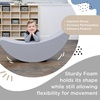 image:imageChildrens Factory Happy Rocker Flexible Classroom Seating Active Seating for Young Learners Banana Chairs for Kids YellowGrey