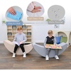 image:imageChildrens Factory Happy Rocker Flexible Classroom Seating Active Seating for Young Learners Banana Chairs for Kids YellowGrey