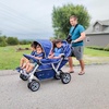 image:imageChildrens Factory Infant Toddler SureStop Folding Commercial ByeBye Stroller 4Passenger Blue