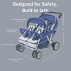 image:imageChildrens Factory Infant Toddler SureStop Folding Commercial ByeBye Stroller 4Passenger Blue