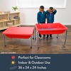 image:imageChildrens Factory Large Sensory Table Lid for Kids Preschool Daycare Classroom Indoor and Outdoor Play Red 36 x 24 in18 Height Table
