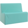 image:imageChildrens Factory Medium Contour Sofa MixandMatch Kids Chairs Sofas Corner Ottomans and Cubes FoamFilled and WaterResistant Flexible Seating for Classroom Elementary Gray Kids CouchAqua