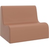 image:imageChildrens Factory Medium Contour Sofa MixandMatch Kids Chairs Sofas Corner Ottomans and Cubes FoamFilled and WaterResistant Flexible Seating for Classroom Elementary Gray Kids CouchClay