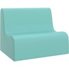 image:imageChildrens Factory Medium Contour Sofa MixandMatch Kids Chairs Sofas Corner Ottomans and Cubes FoamFilled and WaterResistant Flexible Seating for Classroom Elementary Gray Kids CouchAqua
