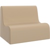 image:imageChildrens Factory Medium Contour Sofa MixandMatch Kids Chairs Sofas Corner Ottomans and Cubes FoamFilled and WaterResistant Flexible Seating for Classroom Elementary Gray Kids CouchSand