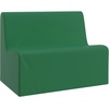 image:imageChildrens Factory Medium Contour Sofa MixandMatch Kids Chairs Sofas Corner Ottomans and Cubes FoamFilled and WaterResistant Flexible Seating for Classroom Elementary Gray Kids CouchGreen