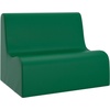 image:imageChildrens Factory Medium Contour Sofa MixandMatch Kids Chairs Sofas Corner Ottomans and Cubes FoamFilled and WaterResistant Flexible Seating for Classroom Elementary Gray Kids CouchGreen