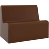 image:imageChildrens Factory Medium Contour Sofa MixandMatch Kids Chairs Sofas Corner Ottomans and Cubes FoamFilled and WaterResistant Flexible Seating for Classroom Elementary Gray Kids CouchWalnut