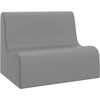image:imageChildrens Factory Medium Contour Sofa MixandMatch Kids Chairs Sofas Corner Ottomans and Cubes FoamFilled and WaterResistant Flexible Seating for Classroom Elementary Gray Kids CouchGrey
