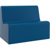 image:imageChildrens Factory Medium Contour Sofa MixandMatch Kids Chairs Sofas Corner Ottomans and Cubes FoamFilled and WaterResistant Flexible Seating for Classroom Elementary Gray Kids CouchBlue