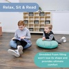 image:imageChildrens Factory Mini Round Poufs Flexible Classroom Seating Durable Floor Cushions with Handles Blue and Green Set of 2Aqua and Sky Blue