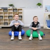 image:imageChildrens Factory Mini Round Poufs Flexible Classroom Seating Durable Floor Cushions with Handles Blue and Green Set of 2Blue and Green