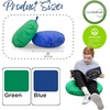 image:imageChildrens Factory Mini Round Poufs Flexible Classroom Seating Durable Floor Cushions with Handles Blue and Green Set of 2Blue and Green