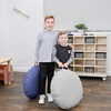 image:imageChildrens Factory Mini Round Poufs Flexible Classroom Seating Durable Floor Cushions with Handles Blue and Green Set of 2Gray and Navy
