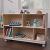 image:imageChildrens Factory Mobile 30 H 2Shelf Storage Classroom Reading Nook Cubbies Kids Preschool amp Daycare Toy Cubby Shelves Toddler Playroom Bookshelf