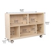 image:imageChildrens Factory Mobile 30 H 2Shelf Storage Classroom Reading Nook Cubbies Kids Preschool amp Daycare Toy Cubby Shelves Toddler Playroom Bookshelf