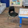 image:imageChildrens Factory MyPosture 10 H Chair 4 Pack Black with Chrome Legs AB8010BLC4 Kids Preschool Daycare or Classroom Flexible Seating Toddler Desk Chair