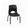 image:imageChildrens Factory MyPosture 8 H Chair 4 Pack Black with Chrome Legs AB8008BLC4 Kids Preschool Daycare or Classroom Flexible Seating Toddler Desk Chair