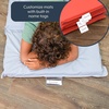 image:imageChildrens Factory Nap Mats 1 inch Thick Toddler Sleeping Mats for Preschools and Daycares Comfortable and Soft 4 Section Folding Nap PadFog Blue and Sand