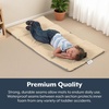 image:imageChildrens Factory Nap Mats 1 inch Thick Toddler Sleeping Mats for Preschools and Daycares Comfortable and Soft 4 Section Folding Nap PadFog Blue and Sand