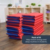 image:imageChildrens Factory Nap Mats 1 inch Thick Toddler Sleeping Mats for Preschools and Daycares Comfortable and Soft 4 Section Folding Nap PadRed and Blue