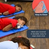 image:imageChildrens Factory Nap Mats 1 inch Thick Toddler Sleeping Mats for Preschools and Daycares Comfortable and Soft 4 Section Folding Nap PadRed and Blue