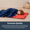 image:imageChildrens Factory Nap Mats 1 inch Thick Toddler Sleeping Mats for Preschools and Daycares Comfortable and Soft 4 Section Folding Nap PadRed and Blue