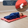 image:imageChildrens Factory Nap Mats 1 inch Thick Toddler Sleeping Mats for Preschools and Daycares Comfortable and Soft 4 Section Folding Nap PadRed and Blue