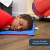image:imageChildrens Factory Nap Mats 1 inch Thick Toddler Sleeping Mats for Preschools and Daycares Comfortable and Soft 4 Section Folding Nap PadRed and Blue