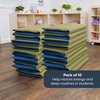image:imageChildrens Factory Nap Mats 1 inch Thick Toddler Sleeping Mats for Preschools and Daycares Comfortable and Soft 4 Section Folding Nap PadSage and Deep Water