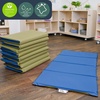 image:imageChildrens Factory Nap Mats 1 inch Thick Toddler Sleeping Mats for Preschools and Daycares Comfortable and Soft 4 Section Folding Nap PadSage and Deep Water