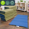 image:imageChildrens Factory Nap Mats 1 inch Thick Toddler Sleeping Mats for Preschools and Daycares Comfortable and Soft 4 Section Folding Nap PadSage and Deep Water