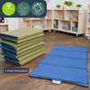 image:imageChildrens Factory Nap Mats 1 inch Thick Toddler Sleeping Mats for Preschools and Daycares Comfortable and Soft 4 Section Folding Nap PadSage and Deep Water