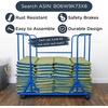 image:imageChildrens Factory Nap Mats 1 inch Thick Toddler Sleeping Mats for Preschools and Daycares Comfortable and Soft 4 Section Folding Nap PadSage and Deep Water