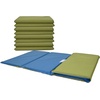 image:imageChildrens Factory Nap Mats 1 inch Thick Toddler Sleeping Mats for Preschools and Daycares Comfortable and Soft 4 Section Folding Nap PadSage and Deep Water