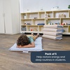 image:imageChildrens Factory Nap Mats 2 inch Thick Toddler Sleeping Mats for Preschools and Daycares Comfortable and Soft 4 Section Folding Nap PadFog Blue and Sand