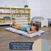image:imageChildrens Factory Nap Mats 2 inch Thick Toddler Sleeping Mats for Preschools and Daycares Comfortable and Soft 4 Section Folding Nap PadFog Blue and Sand