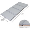 image:imageChildrens Factory Nap Mats 2 inch Thick Toddler Sleeping Mats for Preschools and Daycares Comfortable and Soft 4 Section Folding Nap PadFog Blue and Sand