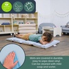 image:imageChildrens Factory Nap Mats 2 inch Thick Toddler Sleeping Mats for Preschools and Daycares Comfortable and Soft 4 Section Folding Nap PadFog Blue and Sand