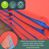 image:imageChildrens Factory Nap Mats 2 inch Thick Toddler Sleeping Mats for Preschools and Daycares Comfortable and Soft 4 Section Folding Nap PadRed and Blue