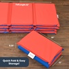 image:imageChildrens Factory Nap Mats 2 inch Thick Toddler Sleeping Mats for Preschools and Daycares Comfortable and Soft 4 Section Folding Nap PadRed and Blue