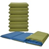 image:imageChildrens Factory Nap Mats 2 inch Thick Toddler Sleeping Mats for Preschools and Daycares Comfortable and Soft 4 Section Folding Nap PadSage and Deep Water