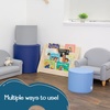 image:imageChildrens Factory Ottoman Trio Flexible Seating Classroom Furniture Comfy Kids Chairs Soothing Elements Colorway Set of 3Tranquility  Navy